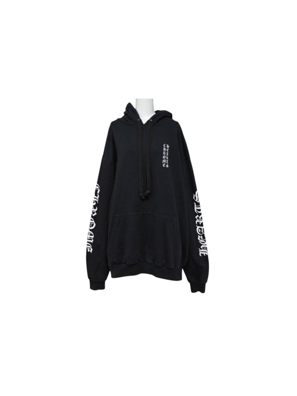 Chrome Hearts Sleeve Print Pullover Hoodie Black XL